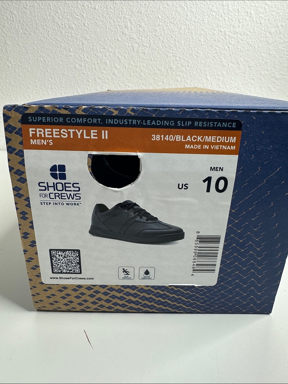 Shoes For Crews Freestyle II Men's Black Slip-Resistant Sneakers